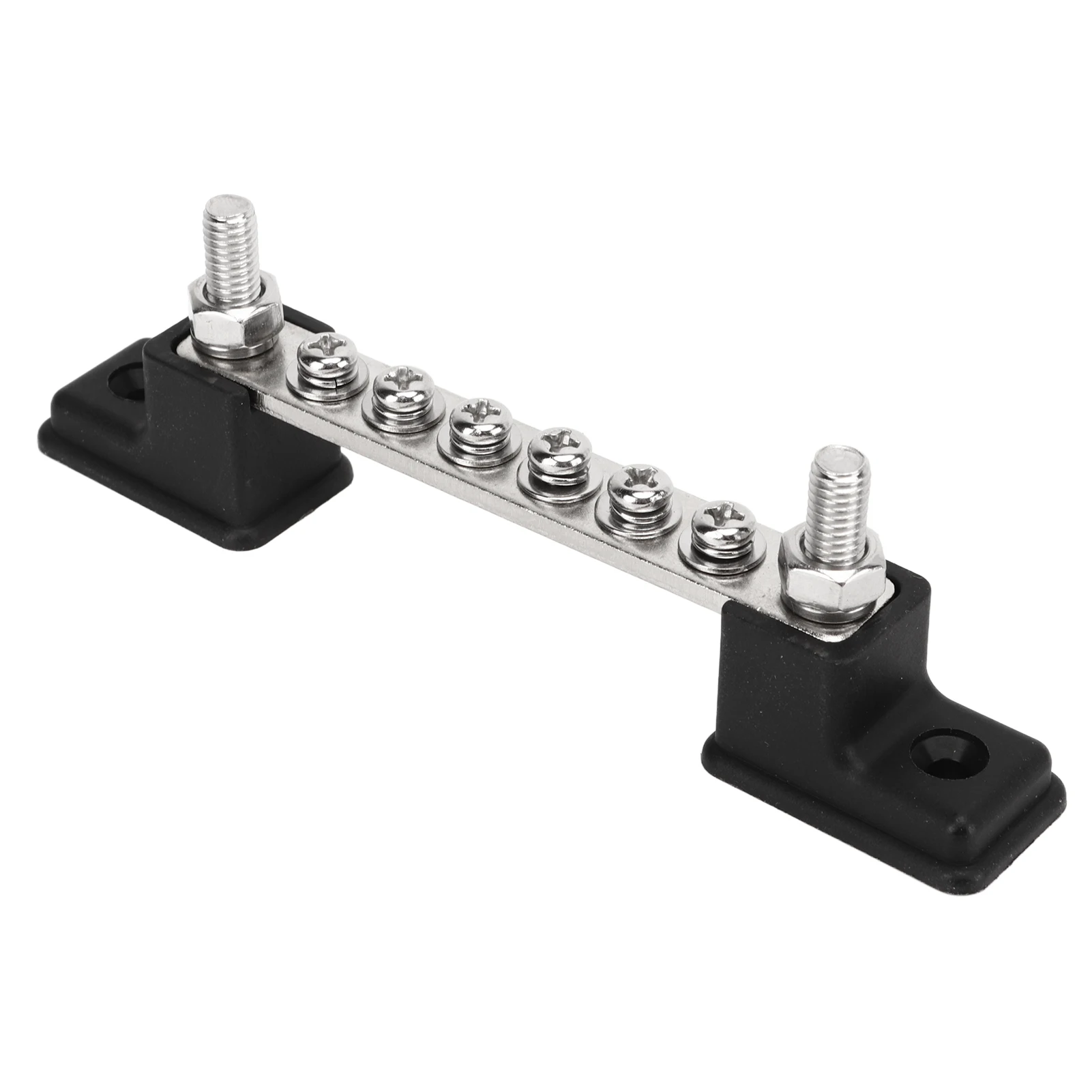 Terminal Bus Bar 6 Positions for Car Boat Yacht Pickup Truck Caravan Electrical Grounding Distribution OEM Replacement Block