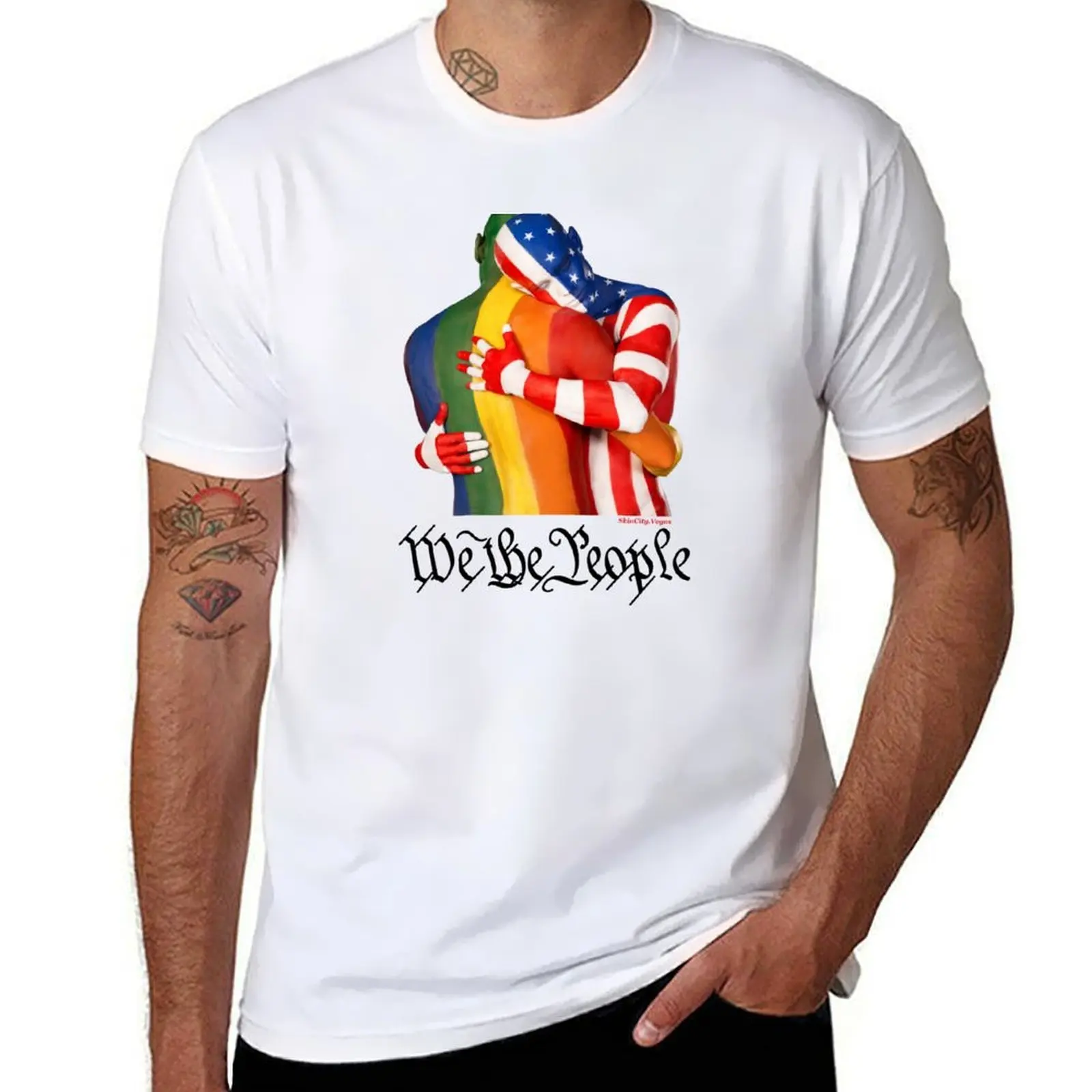 

We The People (to print on light colors) T-Shirt man t shirt cotton high quality t shirts with prints T-Shirt