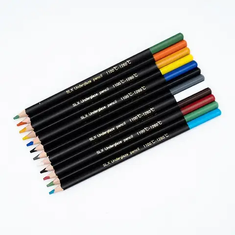 Keramik Underglasyr Färgpenna 12 Färger Valfri Oljebaserad Färgglasyr Pulverpenna DIY Keramikmålning Färgverktyg 8 best sales Keramikunderglasyr - №1