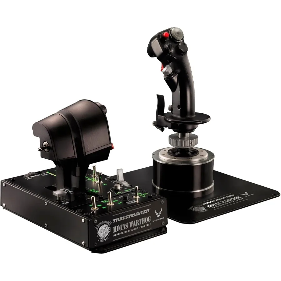 

Thrustmaster HOTAS Warthog Flight Stick Throttle and Control Panel for Flight Simulation Official Replica of the U.S Air Force
