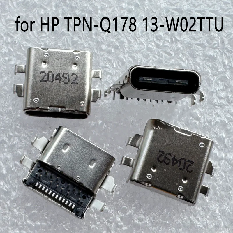 2PC Type c 24P Female USB C for Dell Asus Samsung ACER HP TPN-Q178 13-W02TTU Laptop Power Charging Port Type-C Tail Plug Connect