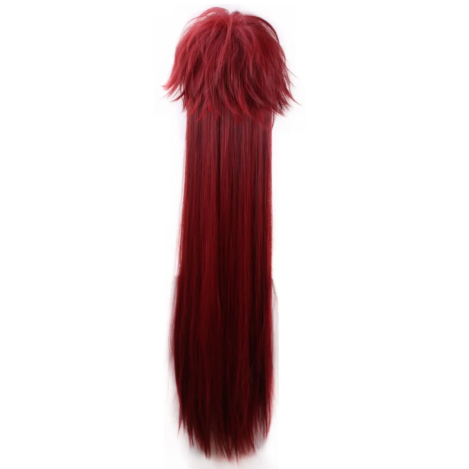 High School DxD Rias Gremory Long Wine Red Heat Resistant Hair Cosplay Costume Wig - view 4