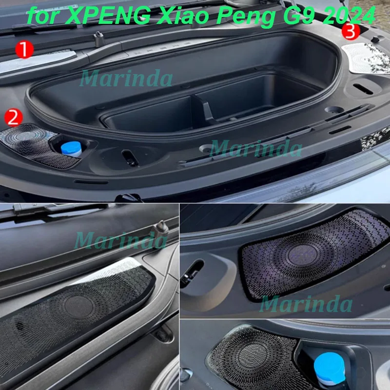 

Car Front Engine Room Bonnet Cover for XPENG Xiao Peng G9 2024 Insect-proof Net Air Outlet Anti-blocking Exterior Accessories