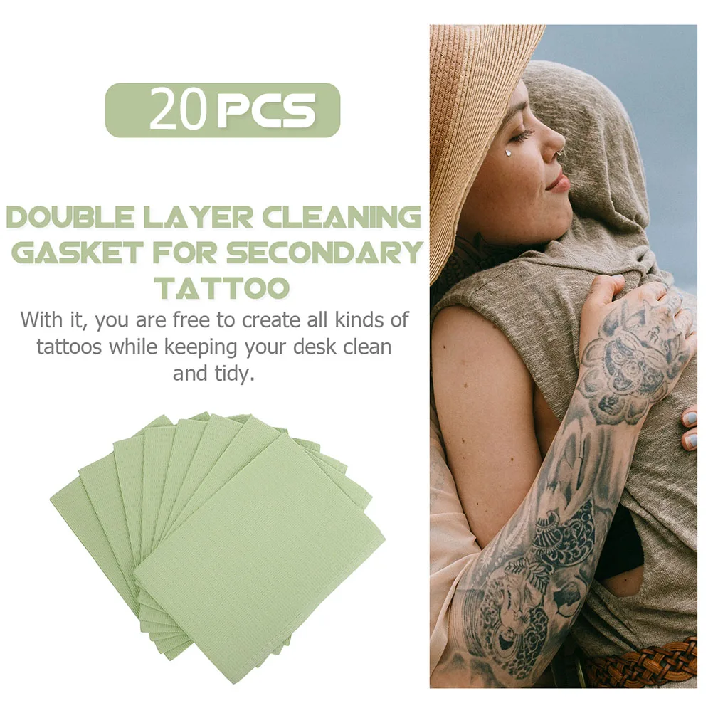 

20Pcs Tattoo Cleaning Supplies Table Sheets Dental Bibs Disposable Non Slip Absorbent Leak Proof Protection Dental Bibs