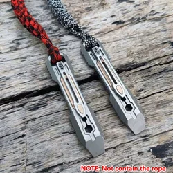 Titanium Alloy Outdoor EDC Camping Portable Multifunctional Pry Bar Bottle Opener Portable Combination Tool