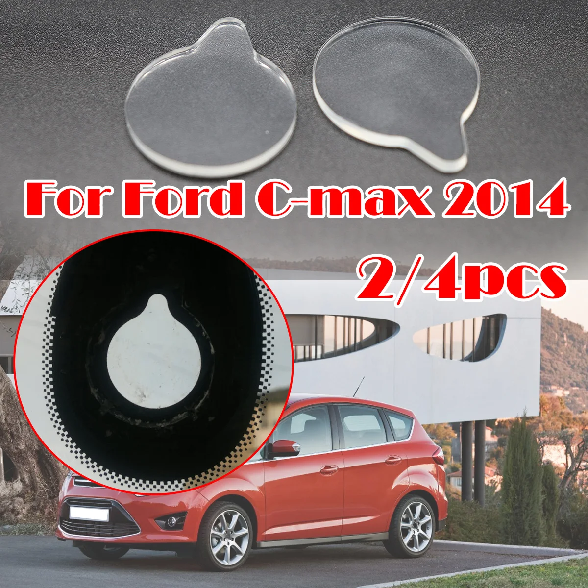 

2/4Pcs Rain Light Sensor Gel Pad For Ford C-max 2014 Audi A4 Adhesive Film Silicone Cushion Windscreen Chip Repair Kit Fix Tape