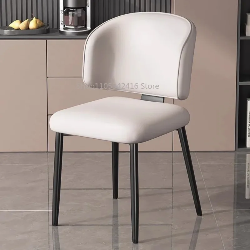 Modern Italian Style Dining Chairs Designer White Living Dining Chair for Kitchen Table Elegant Home Furniture Seating