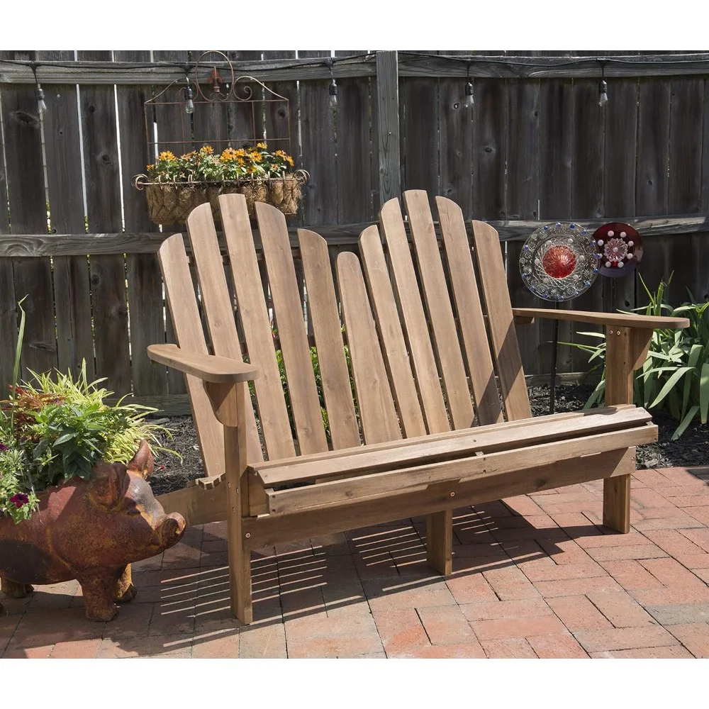 Jayde Adirondack Double Bench, Teak,outdoor chair ,garden chair