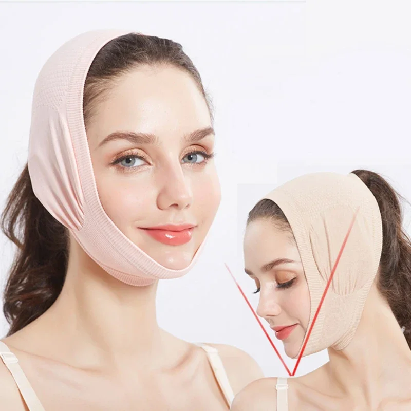 Double Chin Face Bandage Face-lift Tool Wrinkle Removal Device Thin Face Bandages Face Correction Sleep Mask Facial Slimming