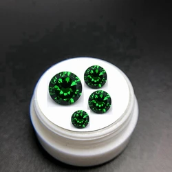 Brilliant AAAAA+ Emerald 10.0mm 6.50Carat Round Cut Gemstones Sri-Lanka VVS Gem