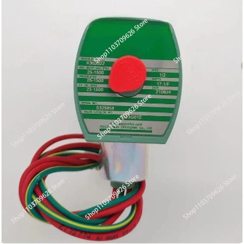 8223G010 220V AC 2-Way Solenoid Valve, Fluid Pressure Control Valve for Air, Water & Oil