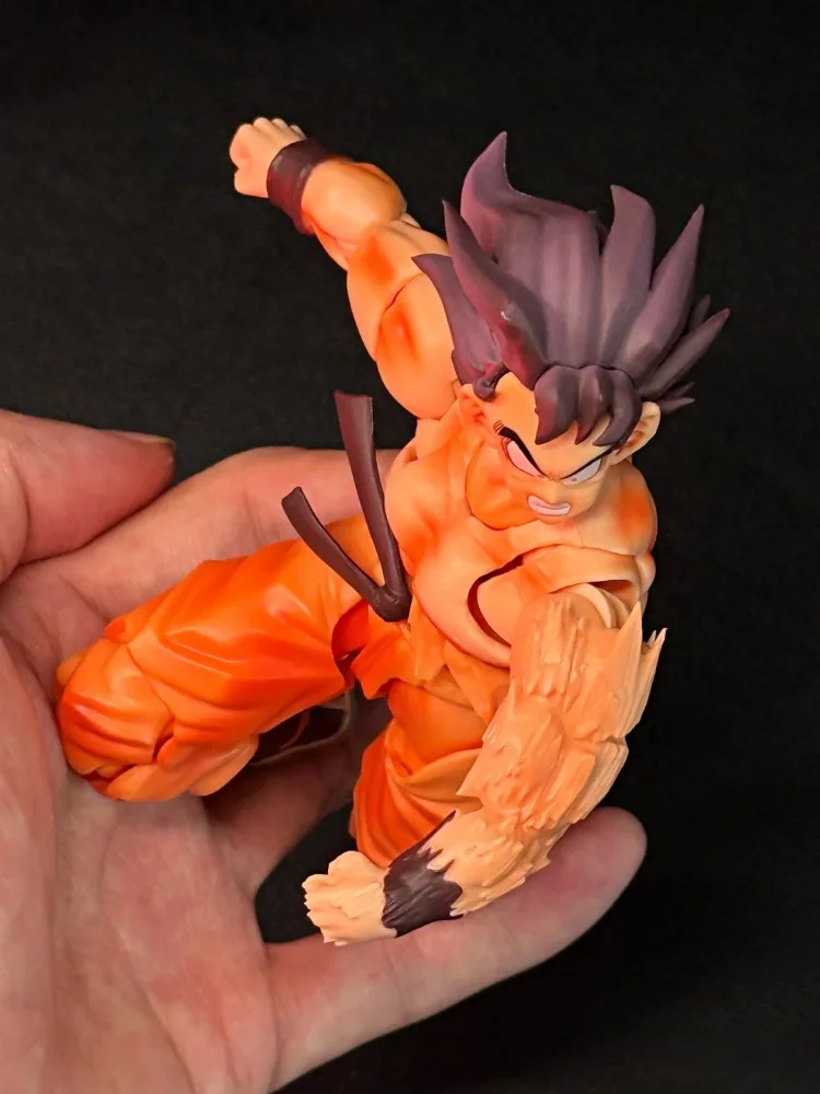 드래곤볼 Z SHF 와우 슈퍼 액션 스튜디오 손오공 피규어 - 슈퍼 사이어인 손오공 카이오헌 애니메이션 액션 피규어 모델 장난감 선물