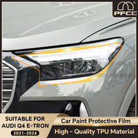 PFCC for Audi Q4 E-TRON 2021-2024 8.5mil Car Headlight Film Precut Paint Protection Film Clear Bra TPU Transparent PPF TPU