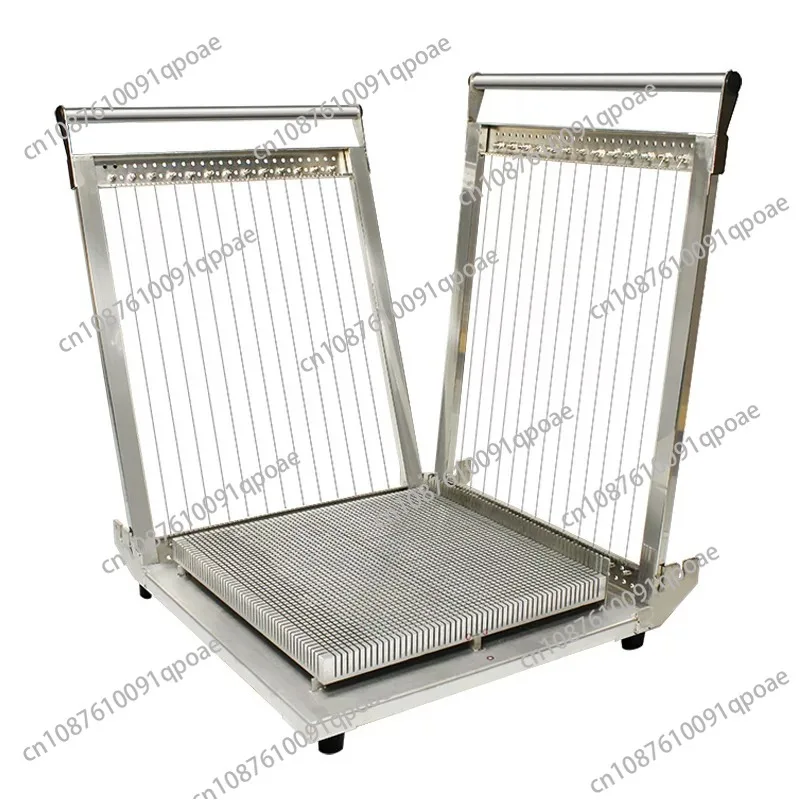 Double Arm Manual Raw Chocolate Cutting Machine Slicer Stainless Steel Bar Cutter Dessert Candy Multi-size Cutting