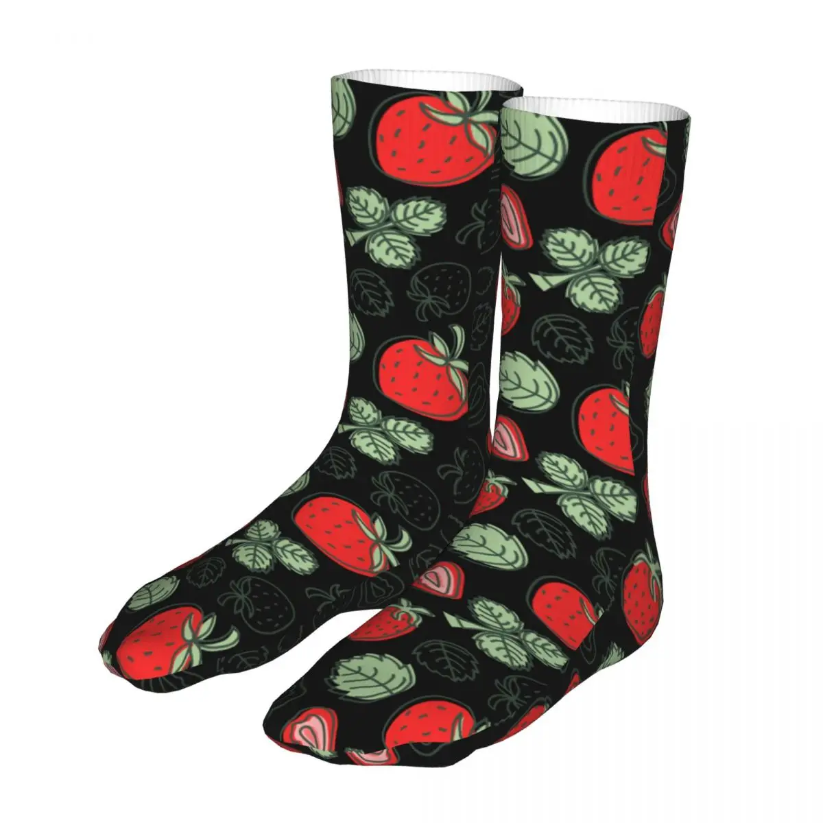 Strawberry Socks Men Women Fashion Cute Fruit Socks Crazy Spring Summer Autumn Winter Socks Gift