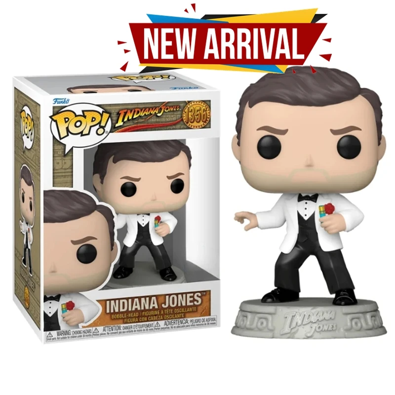 Neuerscheinung 2026 Indiana Jones Funko POP Indiana Jones # 1356 Suit Jones Action Collection Modell als Geburtstagsgeschenk-Spielzeug