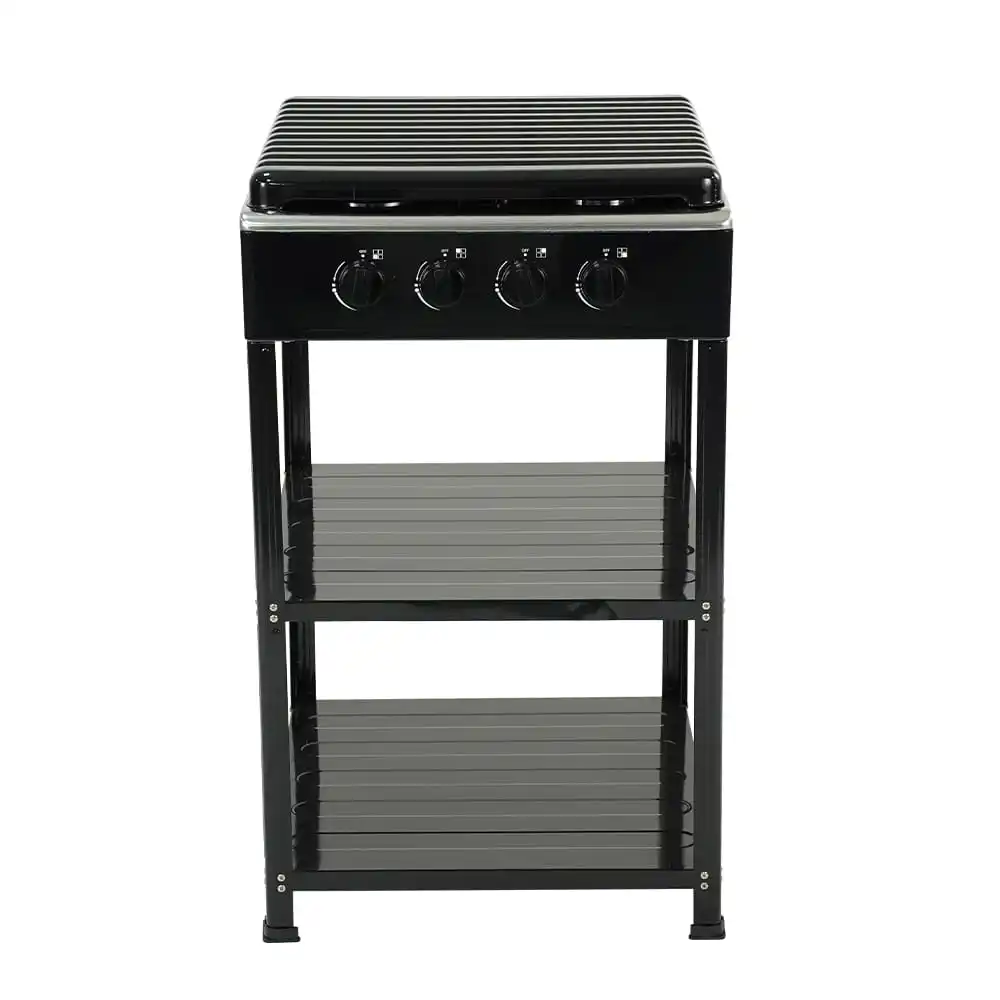 With Storage Rack Gas Cookers for Kitchen Camping Household Use Cooktop Stove Liquefy Stoves Four Burner Cooker Burners Major