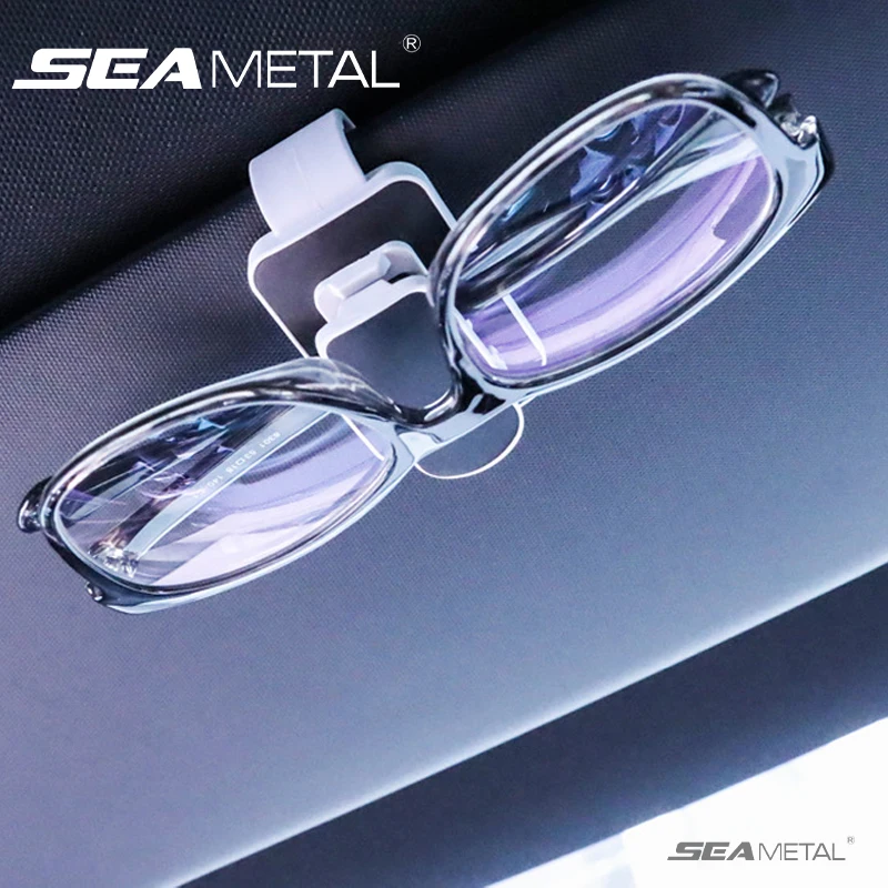 SEAMETAL سيارة الشمس قناع لوحة النظارات الشمسية حامل الداخلية ظلة كليب نظارات قوس خفيفة الوزن لوحة الشمس الصغيرة نظارات الدعم