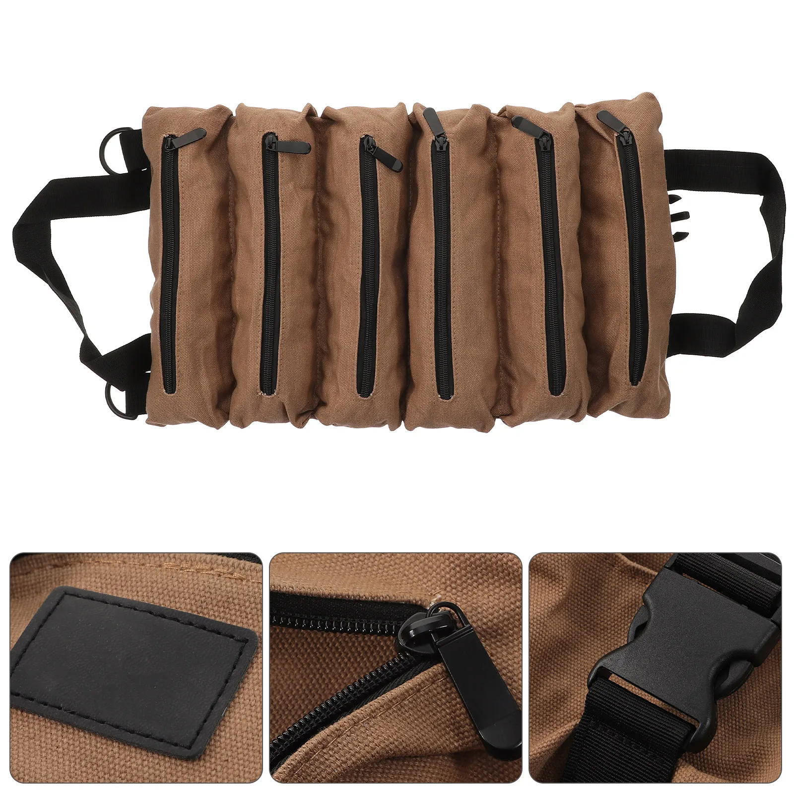 tool-roll-bag-6-pockets-canvas-zipper-pouch-heavy-duty-organizer-compact-portable-for-car-auto-tools-spanner-storage