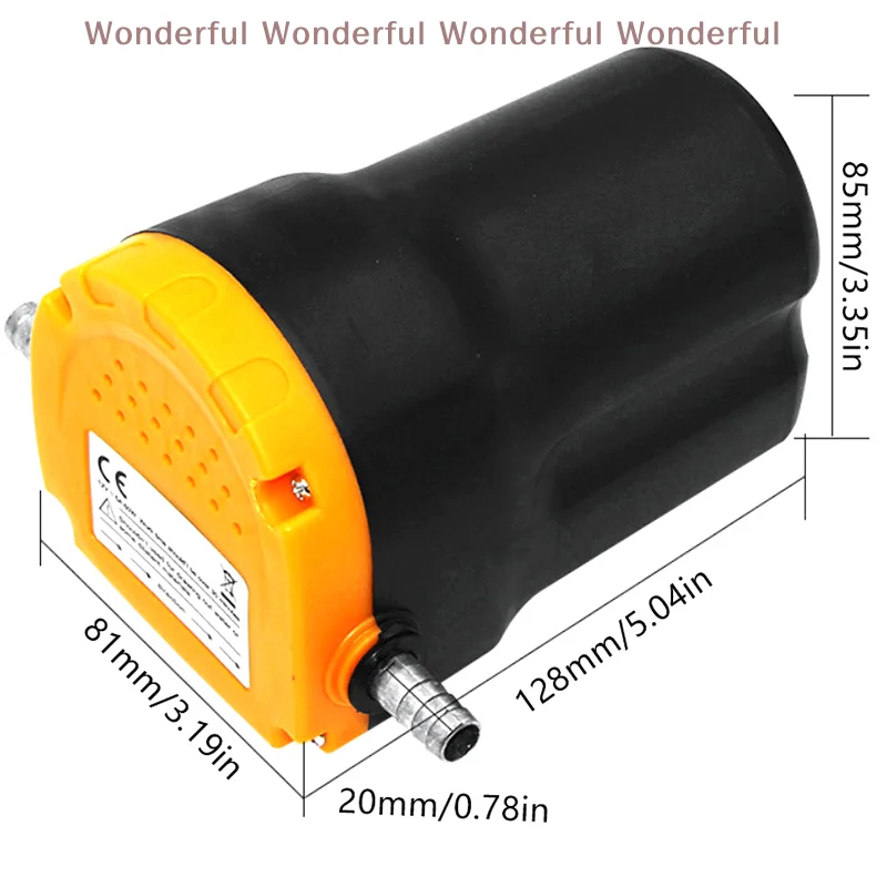 12V Electric Car Oil Pump Engine Diesel Fluid Sump Extractor Scavenge Fuel Transfer Suction for Boat And Motorbike