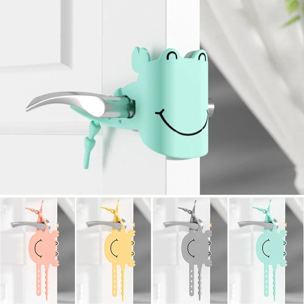 1pc Soft Silicone Door Closing Buffer Mute Lock Sleeve Anti-door Ring Anti-pinch Hand Door Lock Artifact Home Improvement