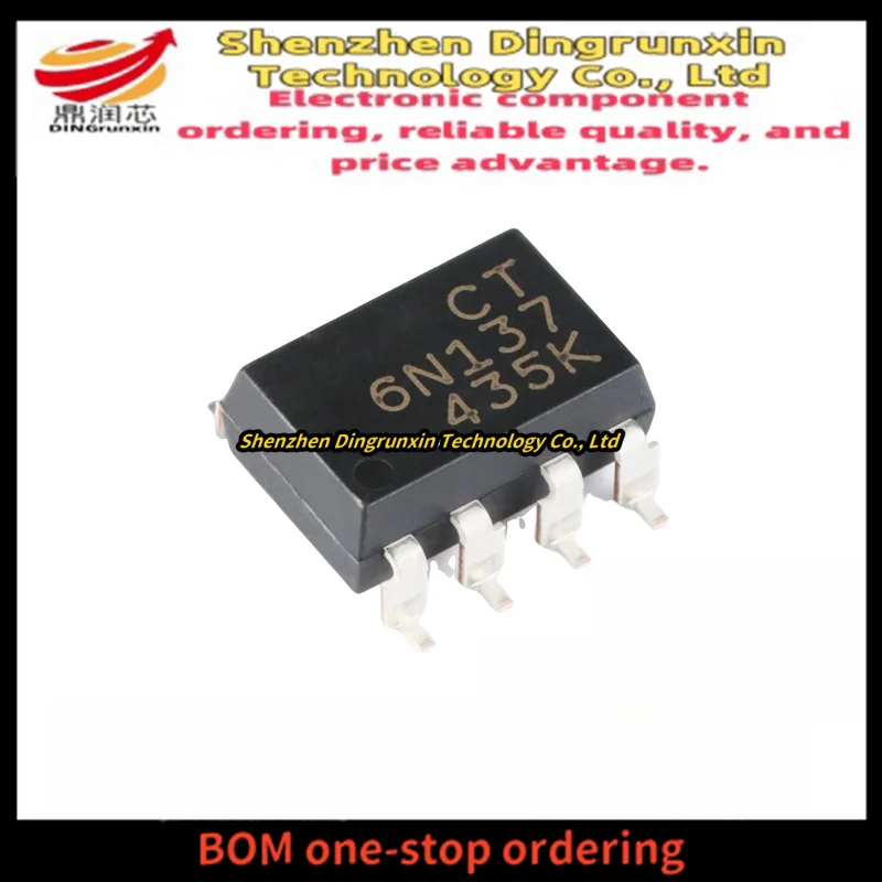 New original patch optocoupler CT6N137 (S) (T1) SMD-8 compatible with 6N137S (TA) coupler