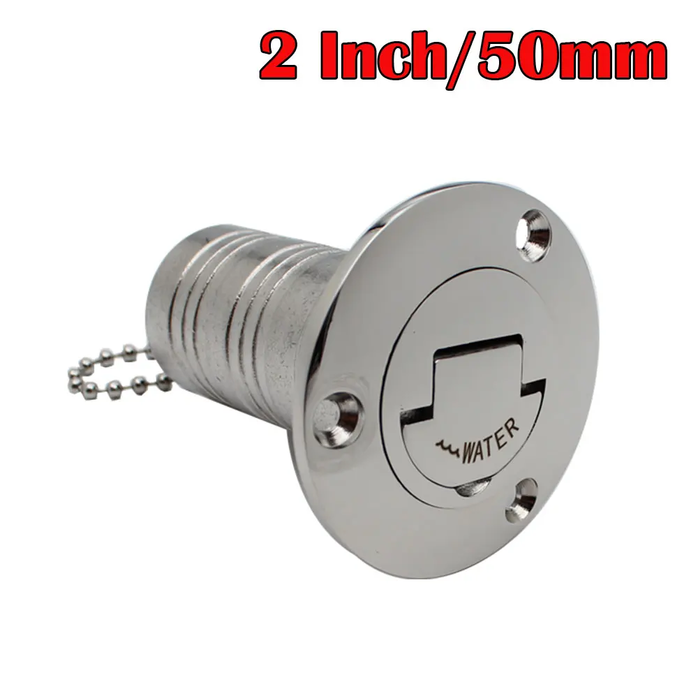 Nieuwe Rvs 316 Dekvuller GAS DIESEL BRANDSTOF AFVAL WATER 38mm 50mm Spiegel Polish Marine Boot hardware Dek Vuldop