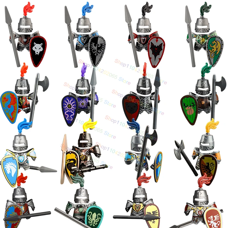 

VP122 Knights Characters Medieval Octopus Pirate Knights Action Figures Models Building Block Collection Bricks Kids Toys Gifts