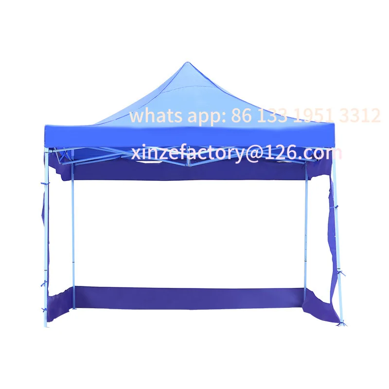 

Customizable out-of-home advertising tent 3 × 3 meters surrounded by cloth four corners exhibition tent activity stall transpare