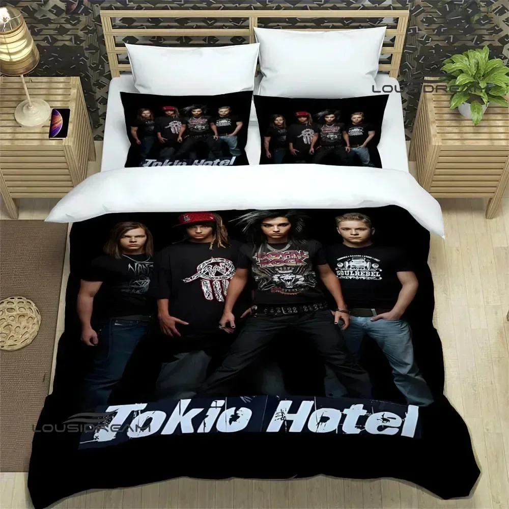 Tokio Hotel band Supplies Set Duvet Cover Set Bedding Sets For Adults Bed With Pillowcases No Filling Luxury Birthday Gifts