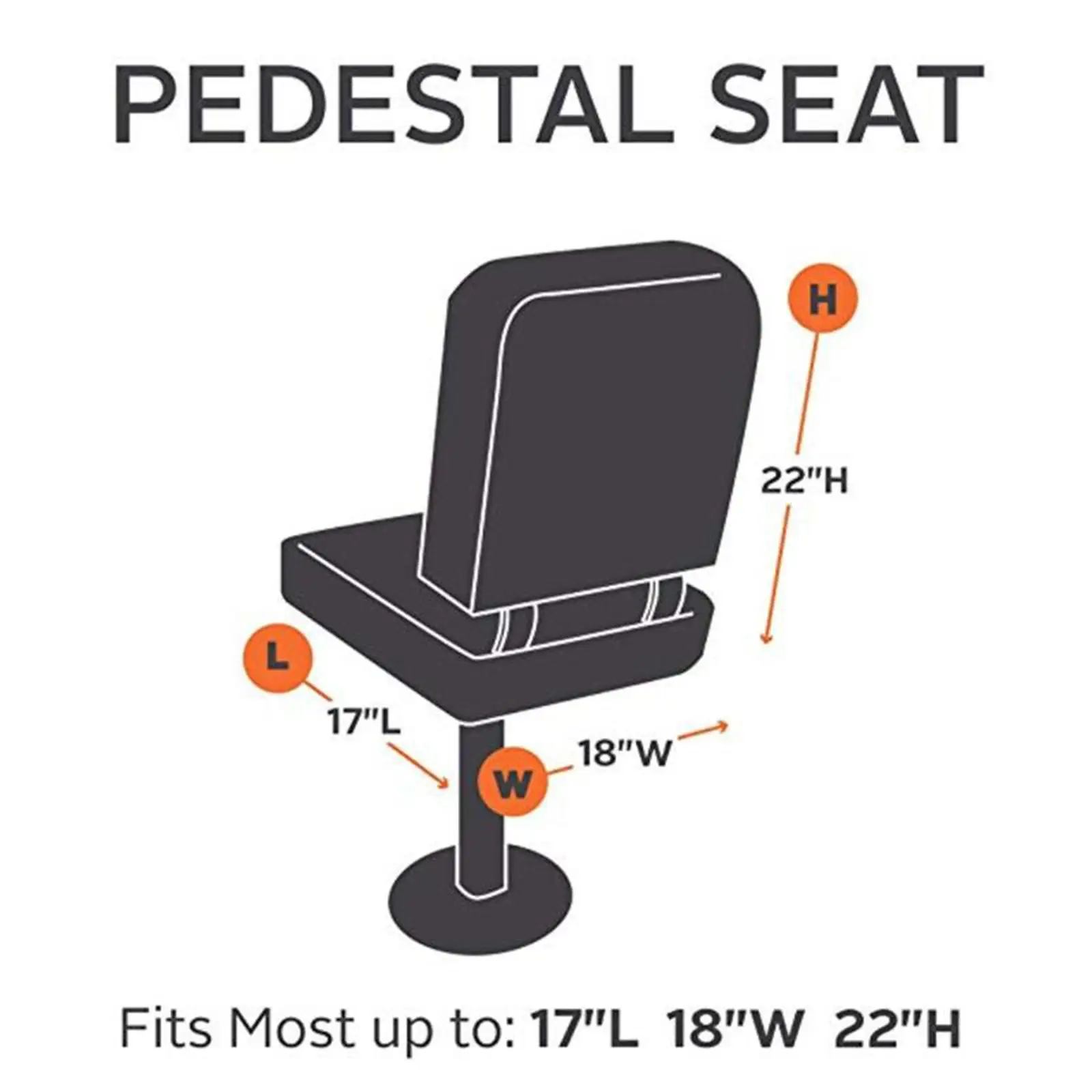 Oxford Polyester Boat Chair Cover Waterproof Weatherproof Marine Protector for Helmsman Yacht Foldable Captain Seat