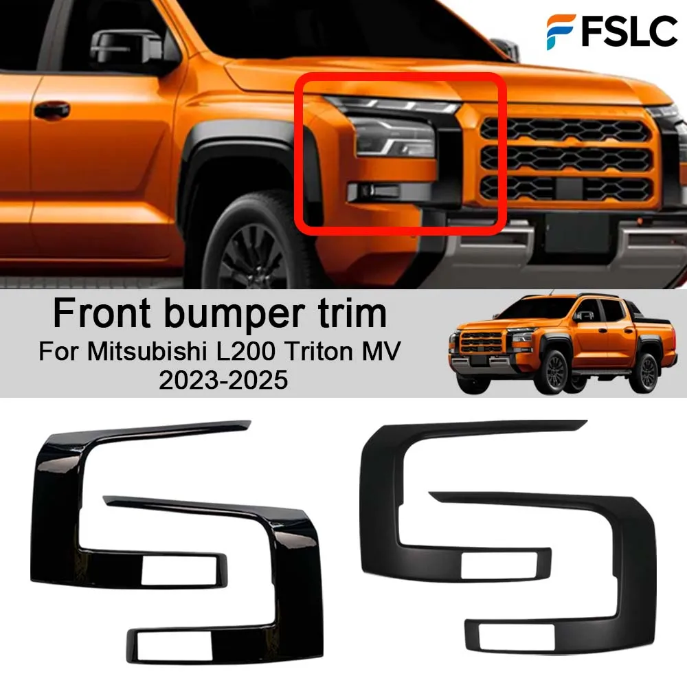 

Cars Accessories Front bumper trim For Mitsubishi L200 Triton MV 2023-2025 Car Decoration Styling Upgrade Modify A Car