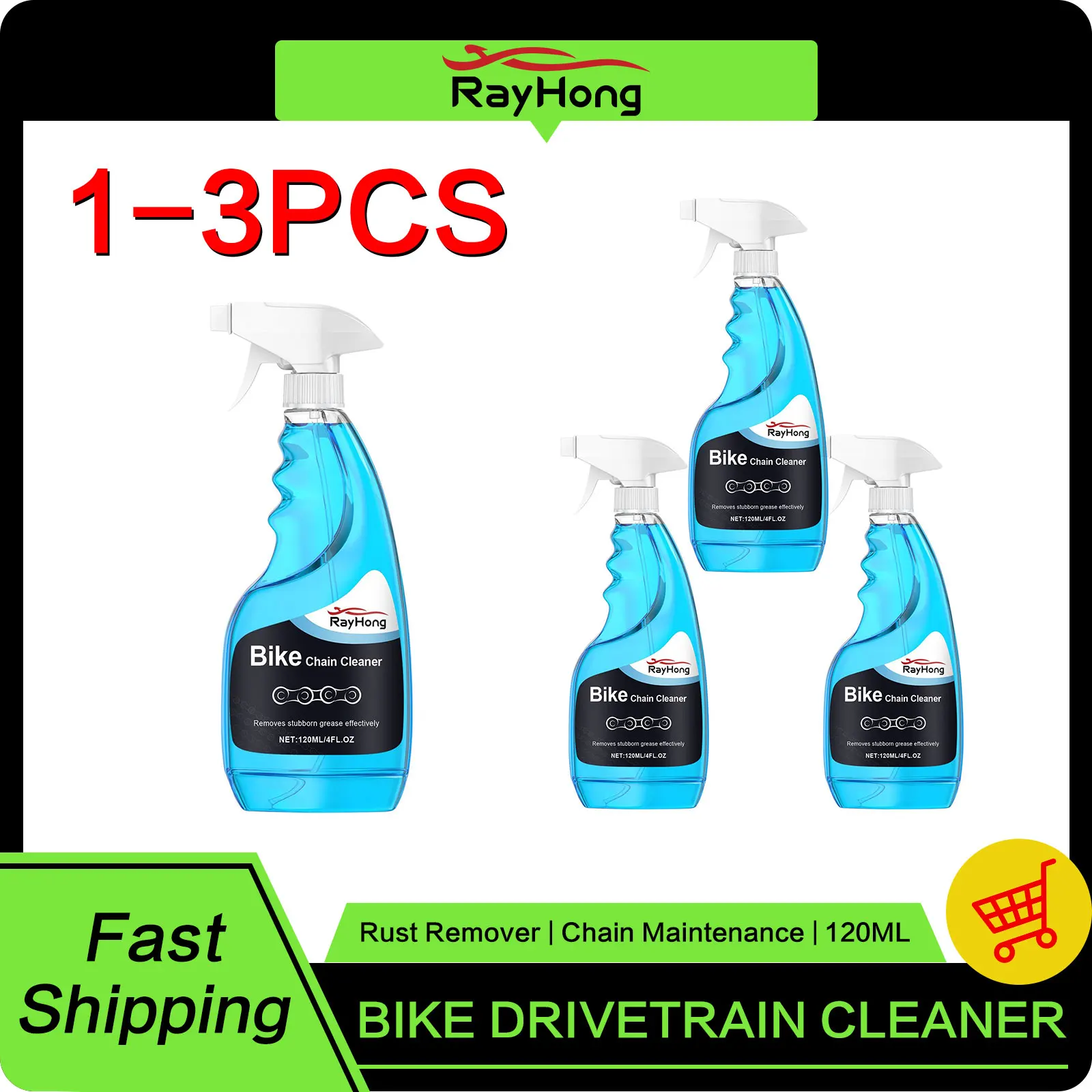 

Rayhong Bike Drivetrain Cleaner Dirt Removal Maintenance Liquid Chain Rust Degreasercar Motorcycle Bicycle Rust Removal Spray