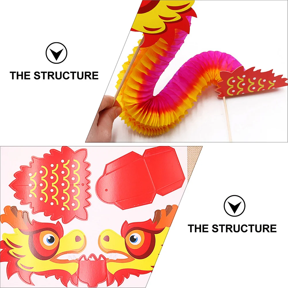 5세트 수제 종이 용 공예 키트 DIY 장식품 어린이 파티 용품 교육용 예술 활동 세트