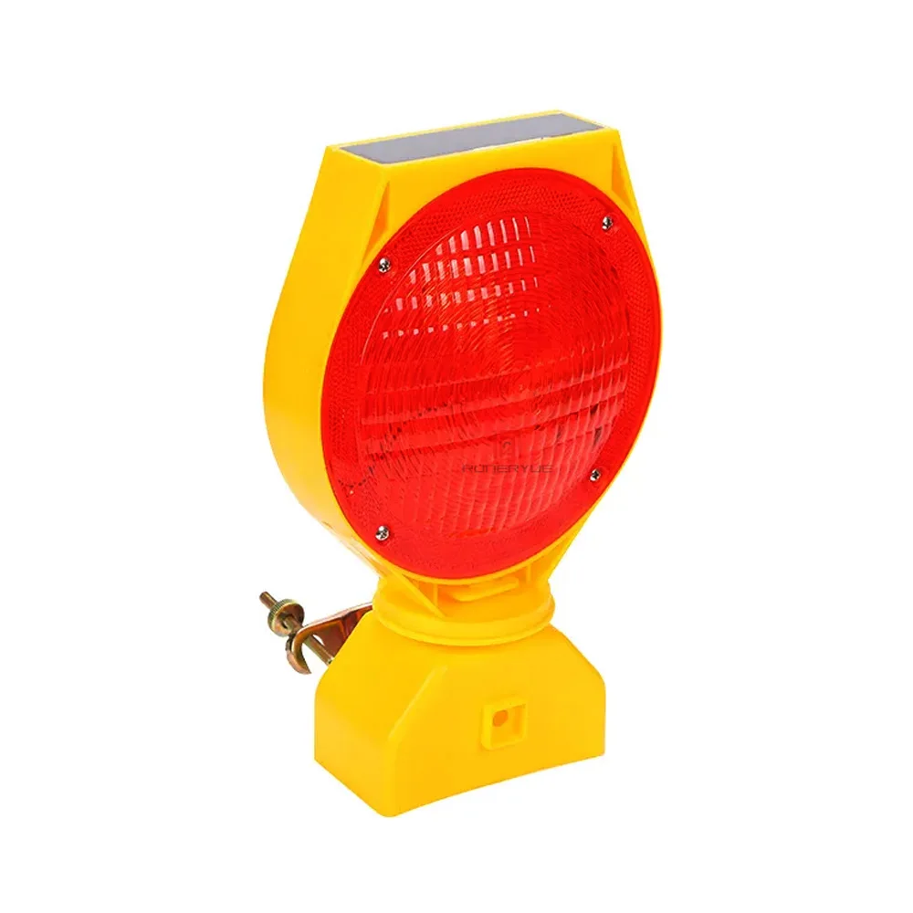 Solar Traffic Warning Light Construction Road Warning Sign LED Flashing Barricade Warning Lamp Camping Dark Night Lights