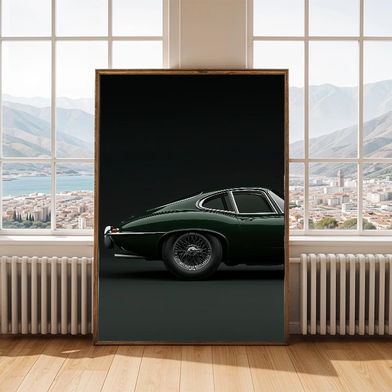 1PC frameless Retro Racing Car Vintage Sports Cars Colorful Posters Prints Canvas Printing Wall Art Picture for Living Room Home