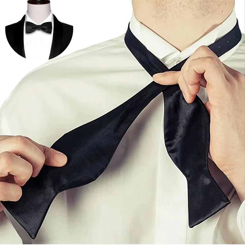 

Mens Woman Adjustable Bowties Solid Color Bow Tie Women shirt Accessories Men Classic Business Wedding Party Ties Bowknot Gift