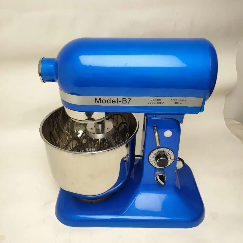 

5 liter 7 liter dough mixer with stainless steel bowl stand mixer with free spare parts