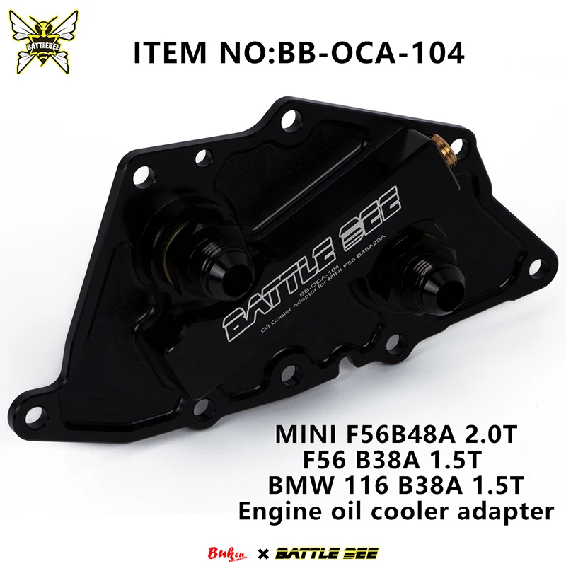 BATTLEBEE Engine Oil Cooler Performance Modification Thermostat Radiator For B-M-W mini F56 B48A 2.0T B38A BB-OCA-104