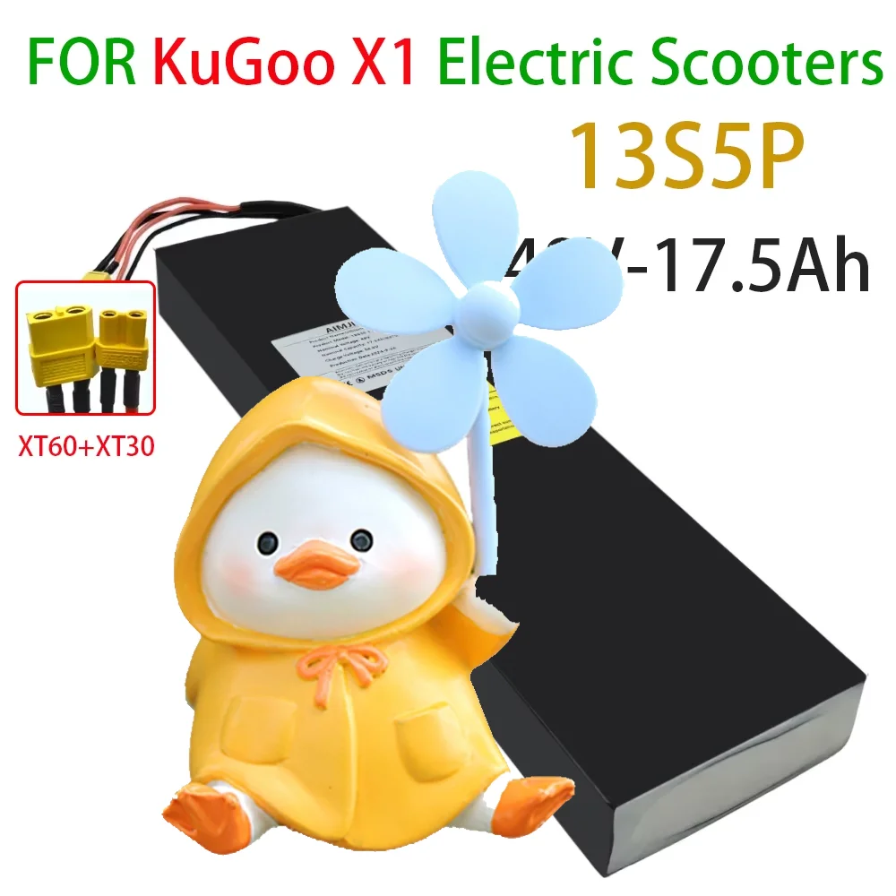 

100% Original Scooter Battery 48V 17500mAh Lithium Battery Pack for Kugoo X1/X1 Plus Electric Scooter Battery 17.5Ah with BMS