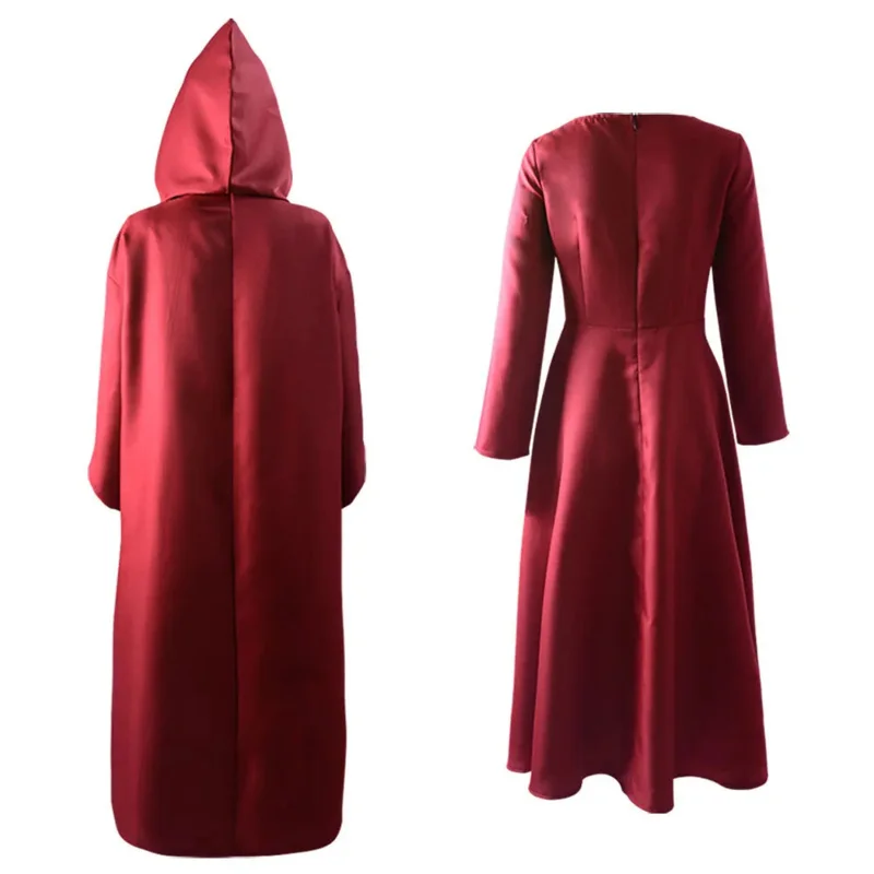 

AA★COS The 's Tale Cosplay Costume Handmaid Offred Red Color Cloak Cape White Hat Halloween Party Carni New 2025