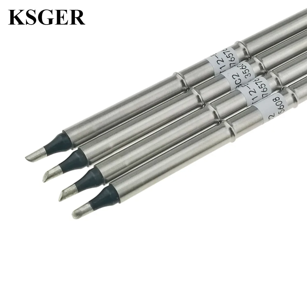 KSGER T12-KU BC2 XA High-grade T12 Black DIY Welding Tips Soldering Iron For FX951 STM32 OLED/LED Soldering Station 7S Melt Tin