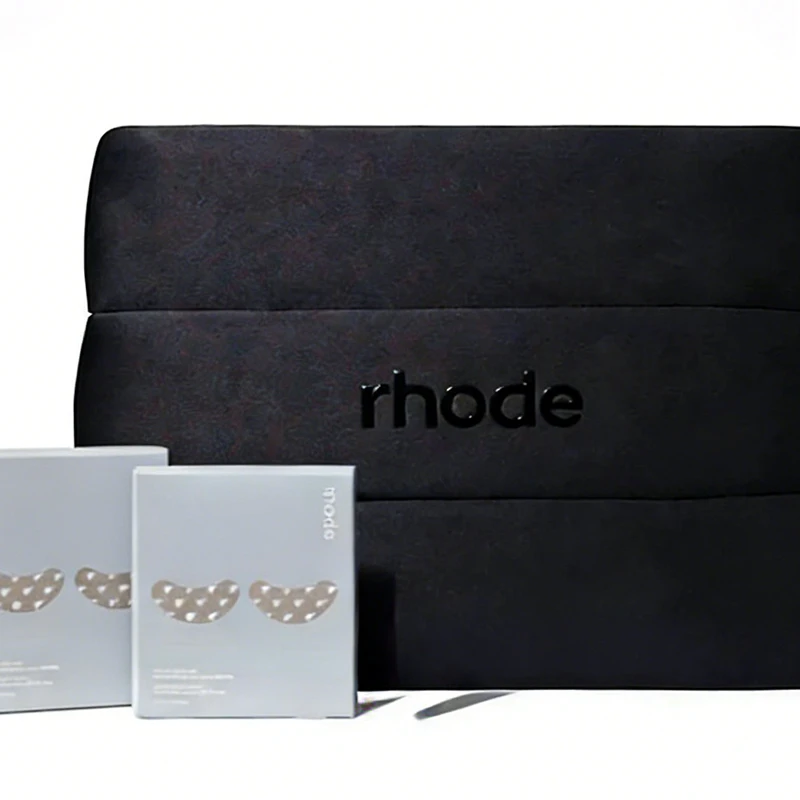 

Два патча для глаз RHODE с логотипом и иконкой + магнитные чехлы для телефонов с логотипом RHODE, косметички для женщин — решение для уменьшения морщин и темных кругов