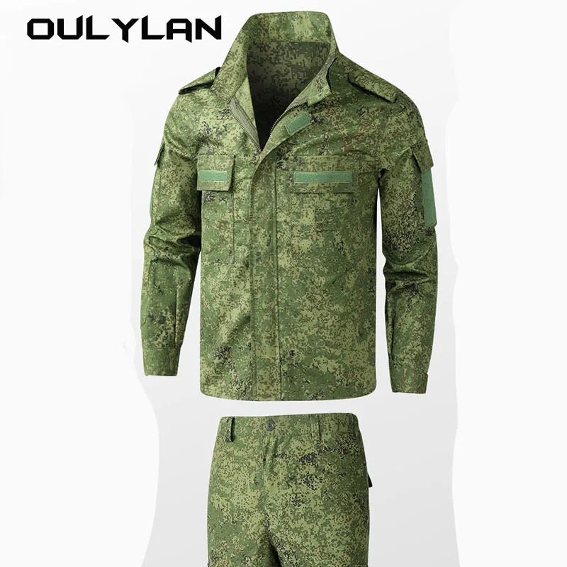 Outdoor Mountaineering Stormtrooper Suit Wear Resistant Field Training Suit  Russian Green Man Camouflage Set