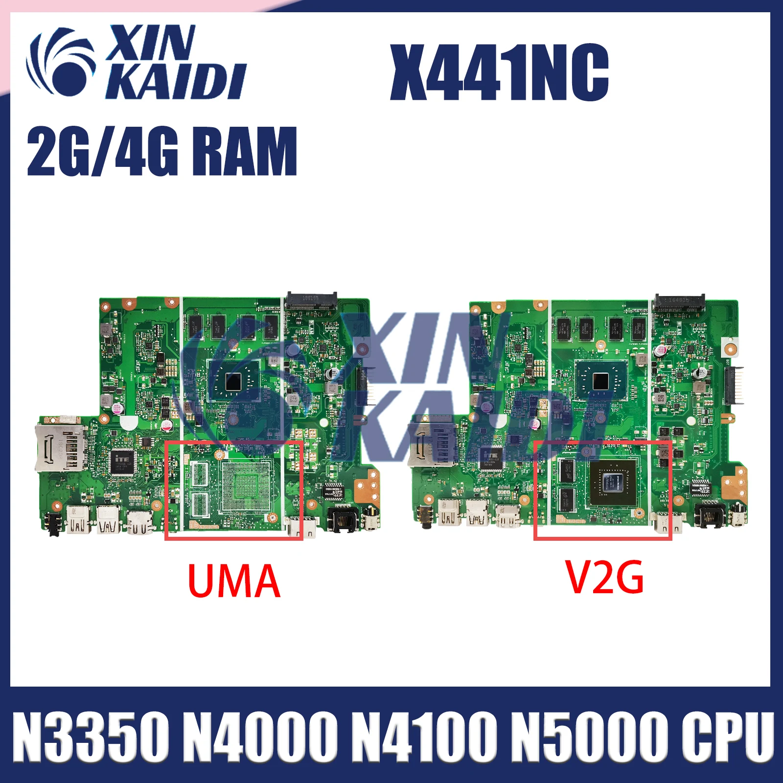 

Computer Mainboard For Asus X441NC X441NA X441N A441N F441NA K441NA Laptop Motherboard N4200 N3350 N3450 CPU 2G 4G RAM