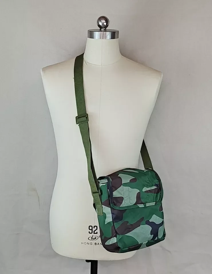 Military   SURPLUS ORIGINAL CHINESE ARMY F05 MASK BAG WOODLAND CAMO BACKPACK POUCH