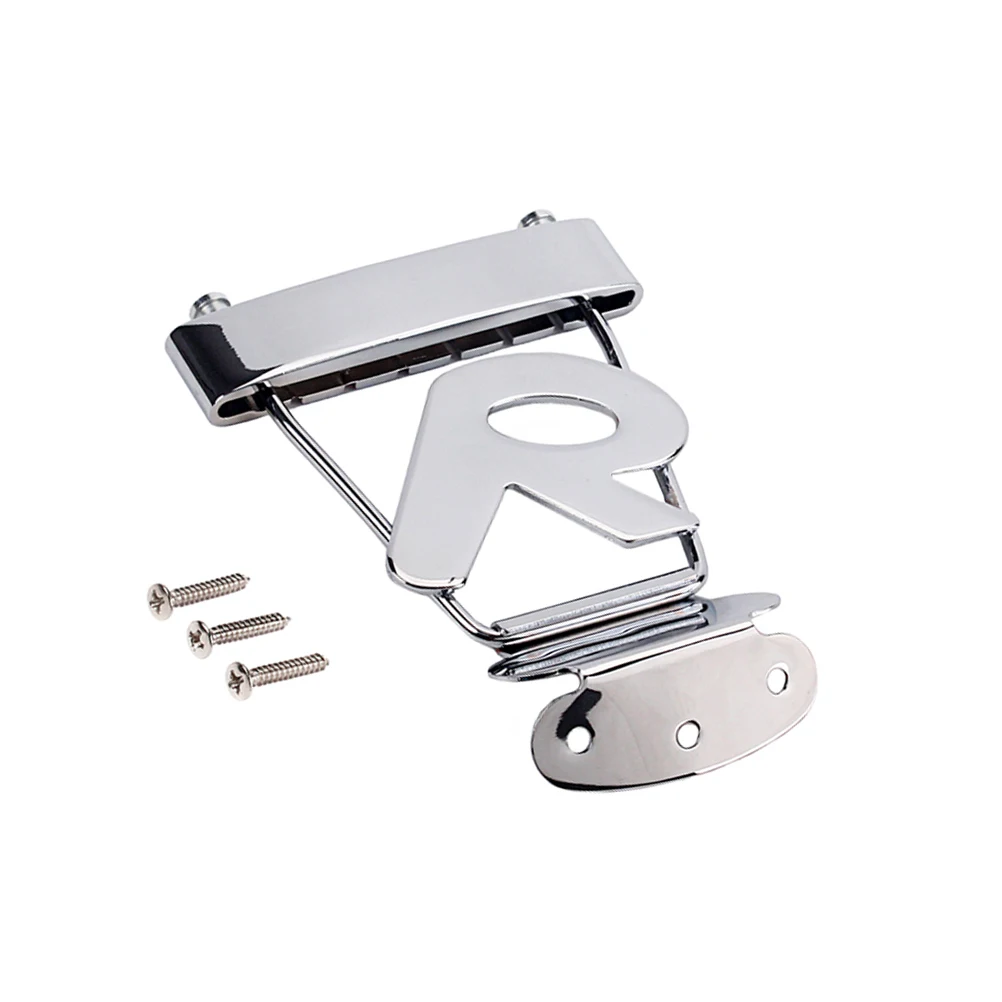 

Guitar Accessories Rubber Bridge Jazz Fixed Tailpiece Bridges and Saddles Adjustable Metal Silver Replacement
