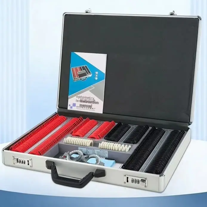 Glasses Optometry Equipment Plastic Insertion Box 266 Pcs Optical Trial Lens Set Plastic Ring Insertion Box