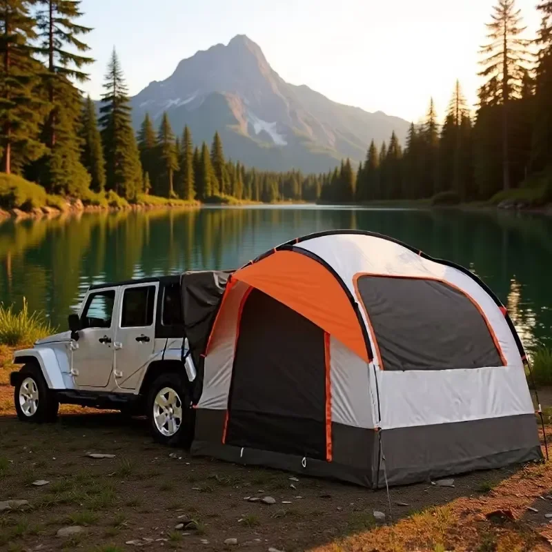 Tent canopy outdoor beach camping camping roof rear trunk extension rear tent sun protection rain Car tunnel waterproof