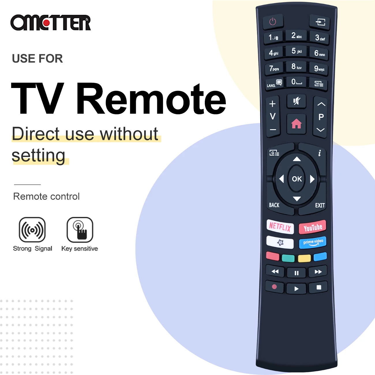 RC4390 RC4390P F39HD19BSM F43SUHD19 لشركة هيونداي هيتاشي فيستل بوش مختلف غوجن نيتفلكس أنت تو تكون ذكية LCD TV التحكم عن بعد